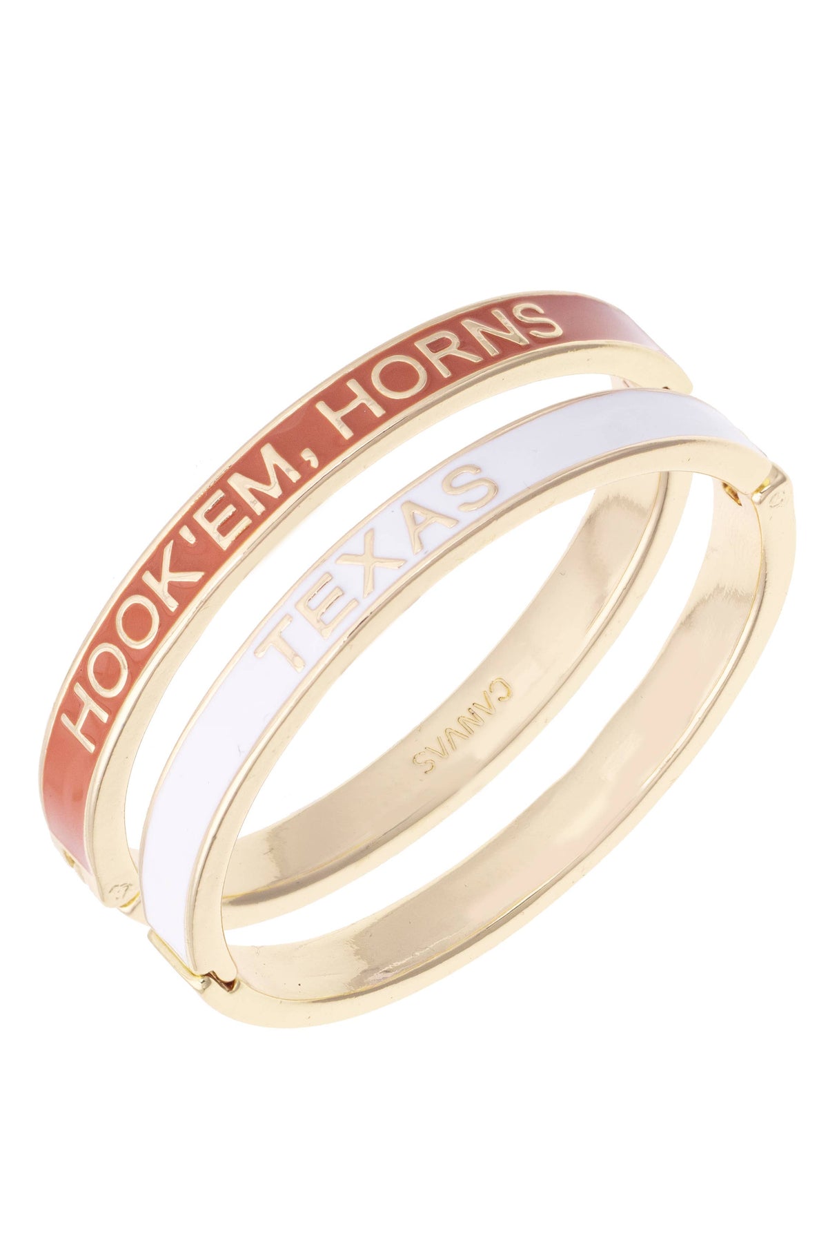 Texas Longhorns Skinny Enamel Hinge Bangle