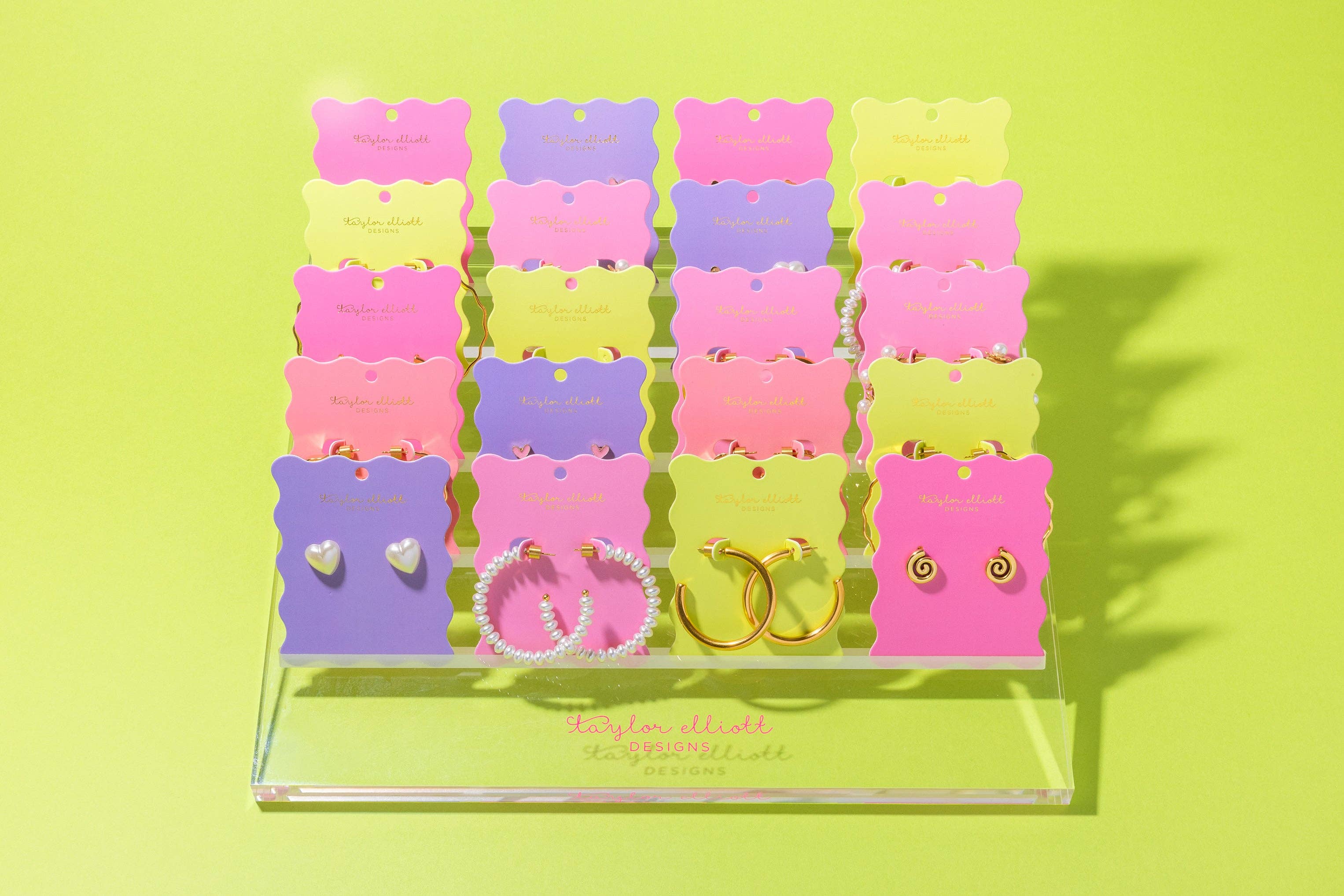 Stud Earrings - Pearl Hearts - Meredith