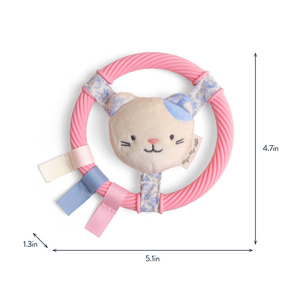 Itzy Ring Pal™ - Teething Ring with Plush Character