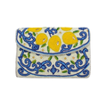 Lemon Double Sided Beaded Clutch