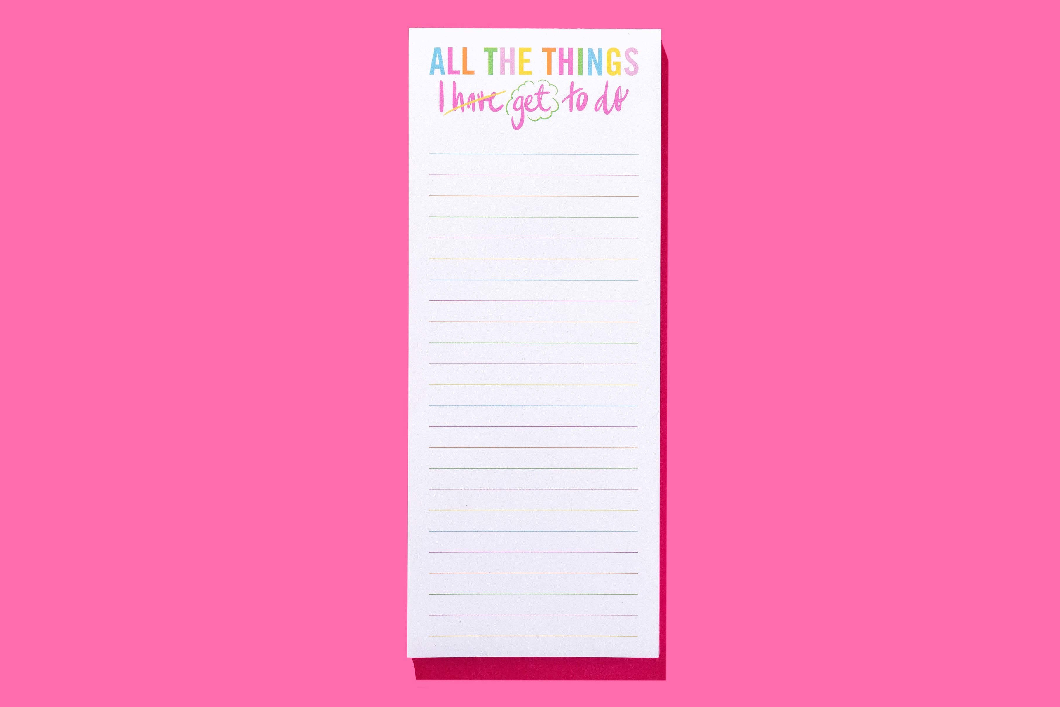 List Pad w/ Magnet - "All The Things I Get To" - 100 Sheets