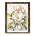 Timberland Frame Magnolia Flower Painting