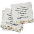Mister Rogers Cocktail Napkin