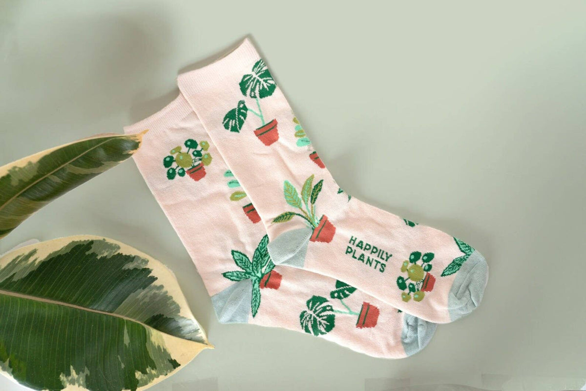 Plant Lover Cotton Crew Socks