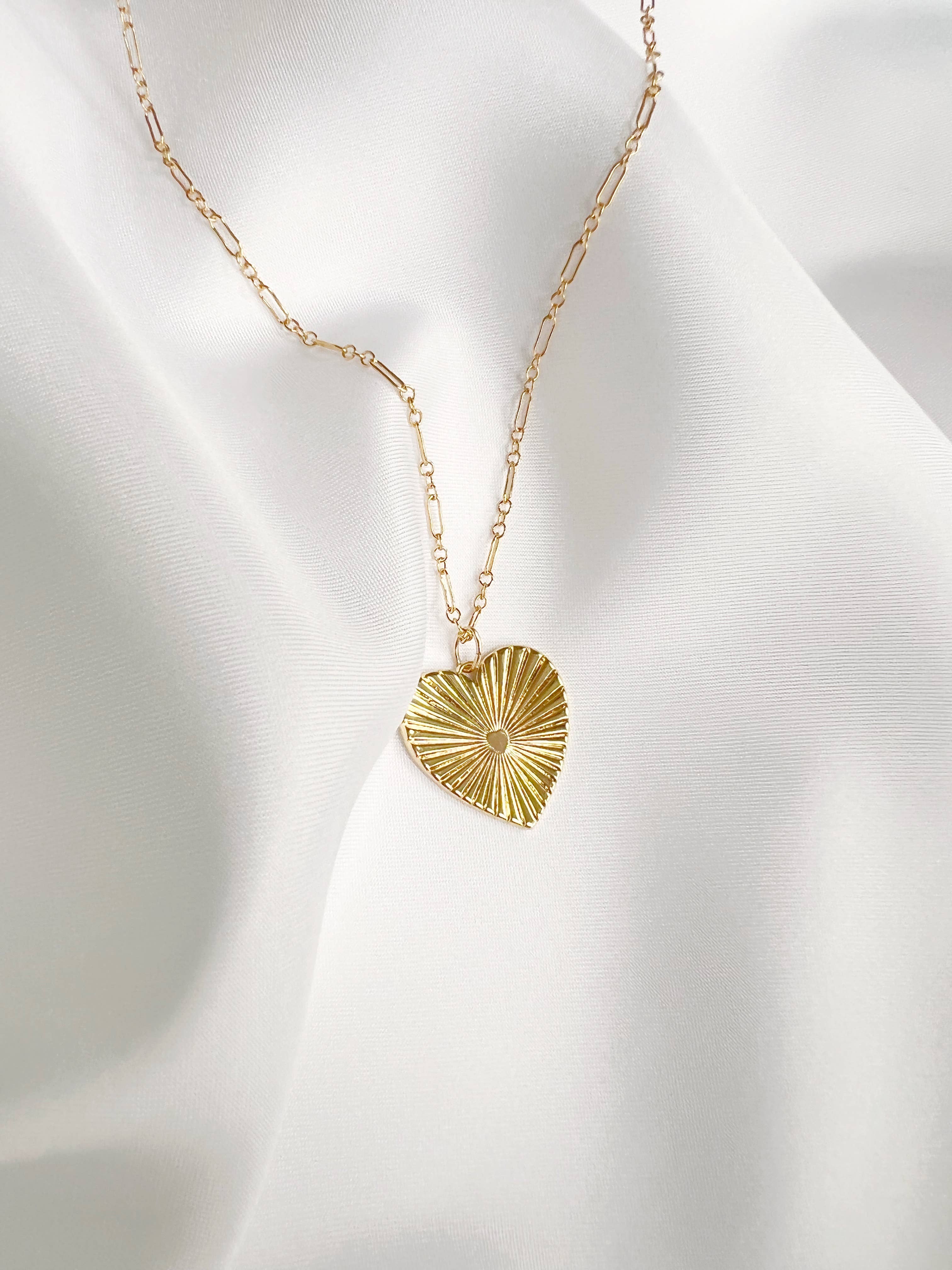 Soulmate Heart Love Necklace Gold Filled