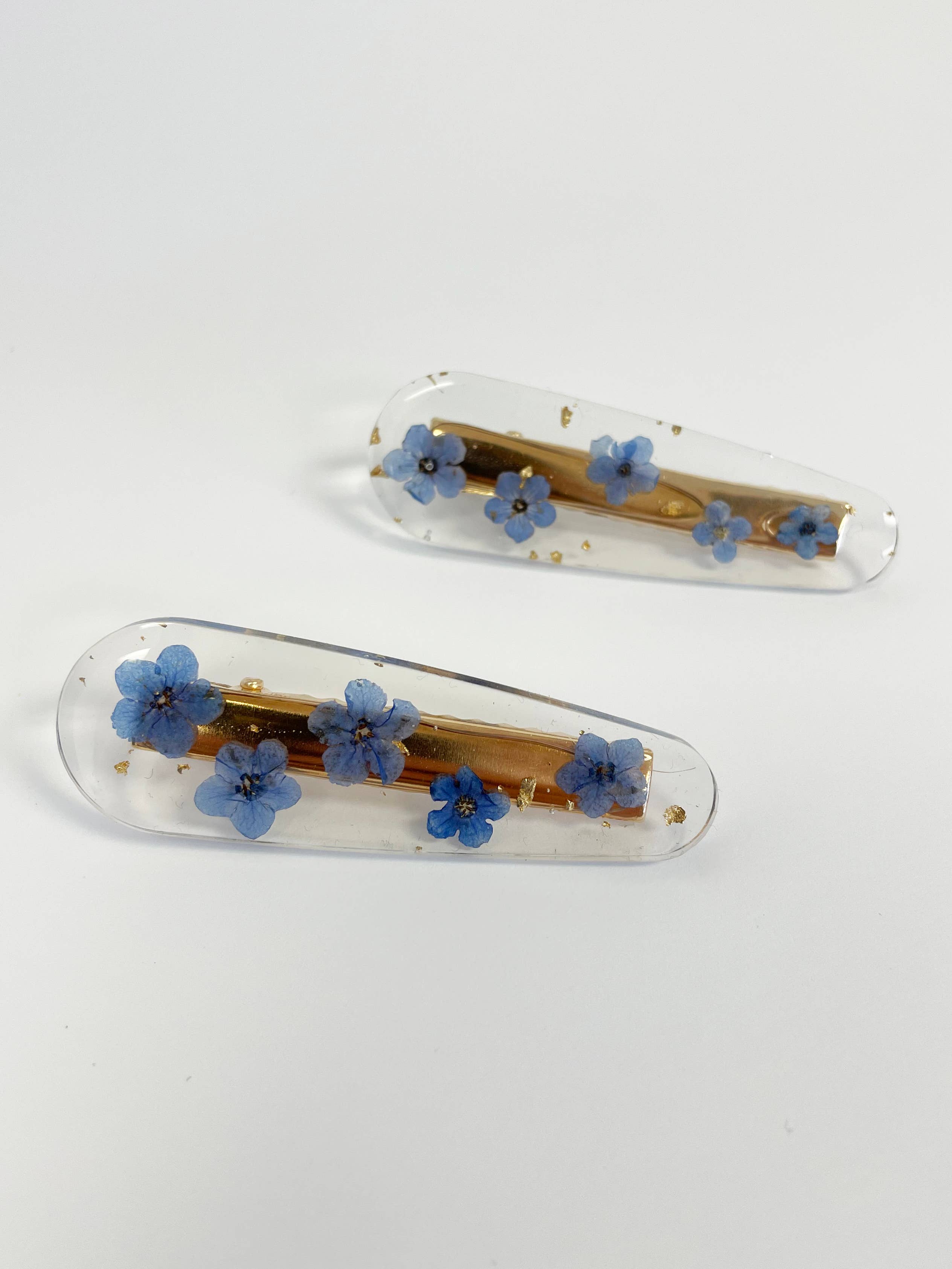 Flower Hair Clip - Real Pressed Flowers