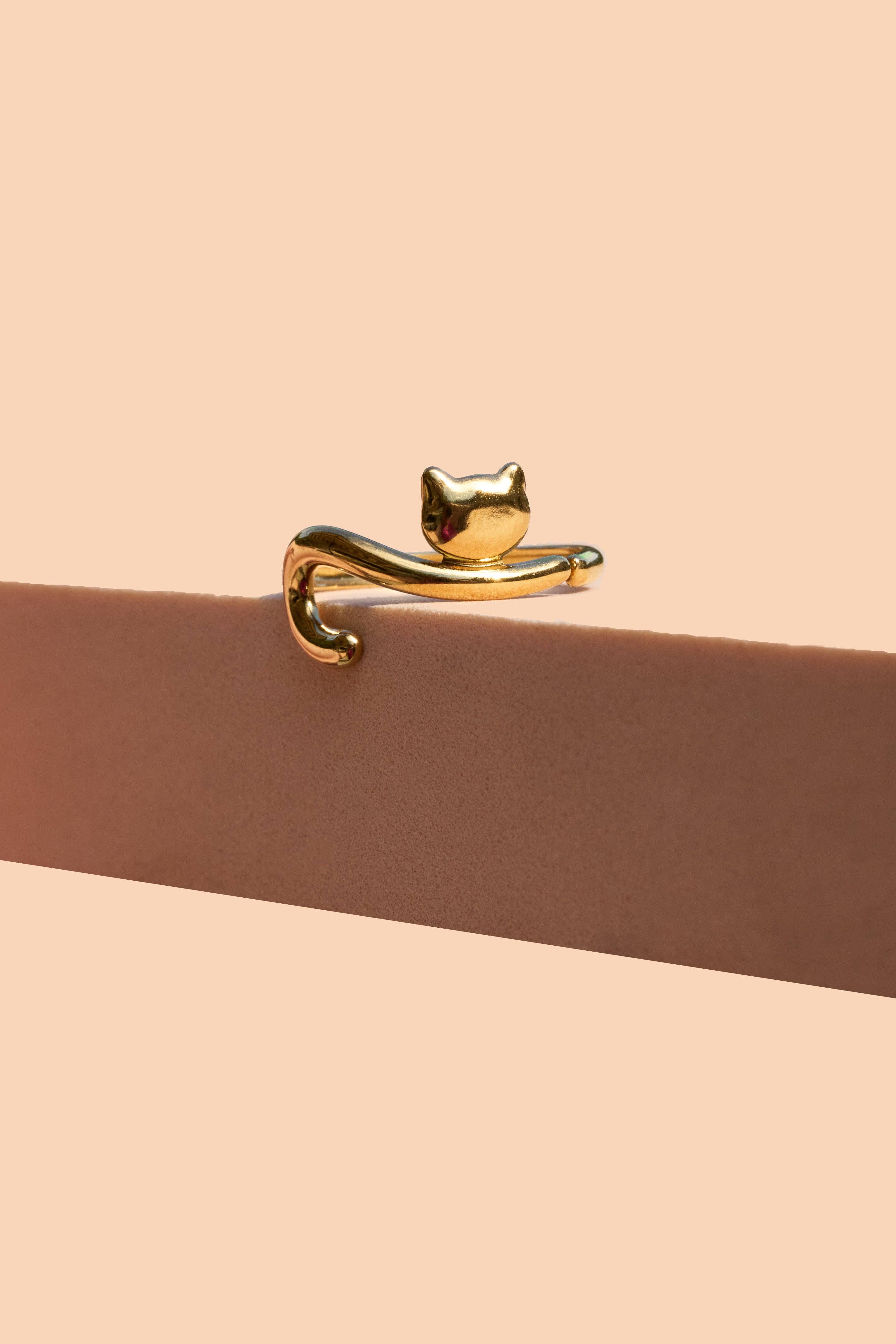 Cat Tails Ring - 18K Gold Plated