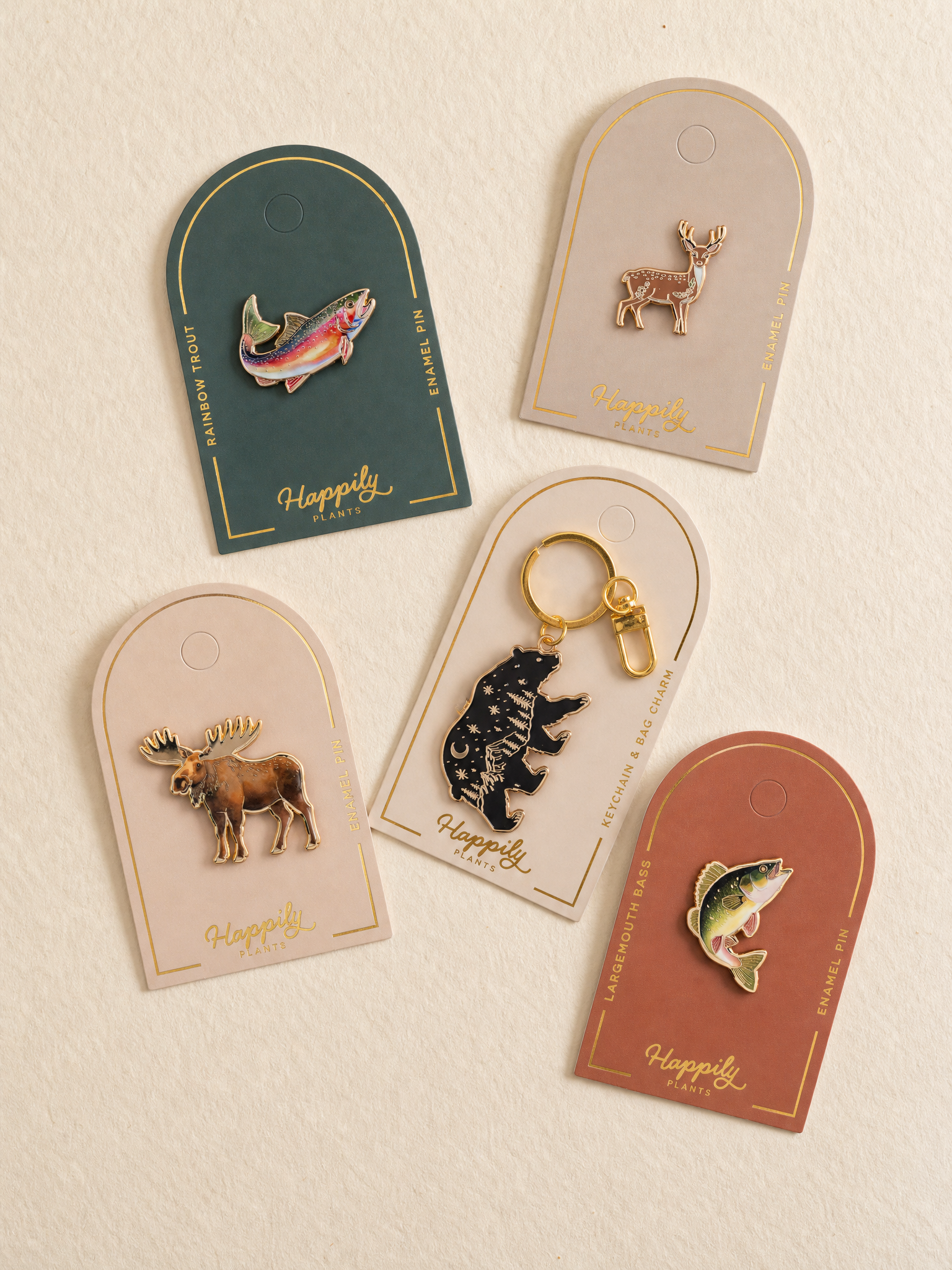 Twilight Bear Keychain & Bag Charm, Wildlife Gifts