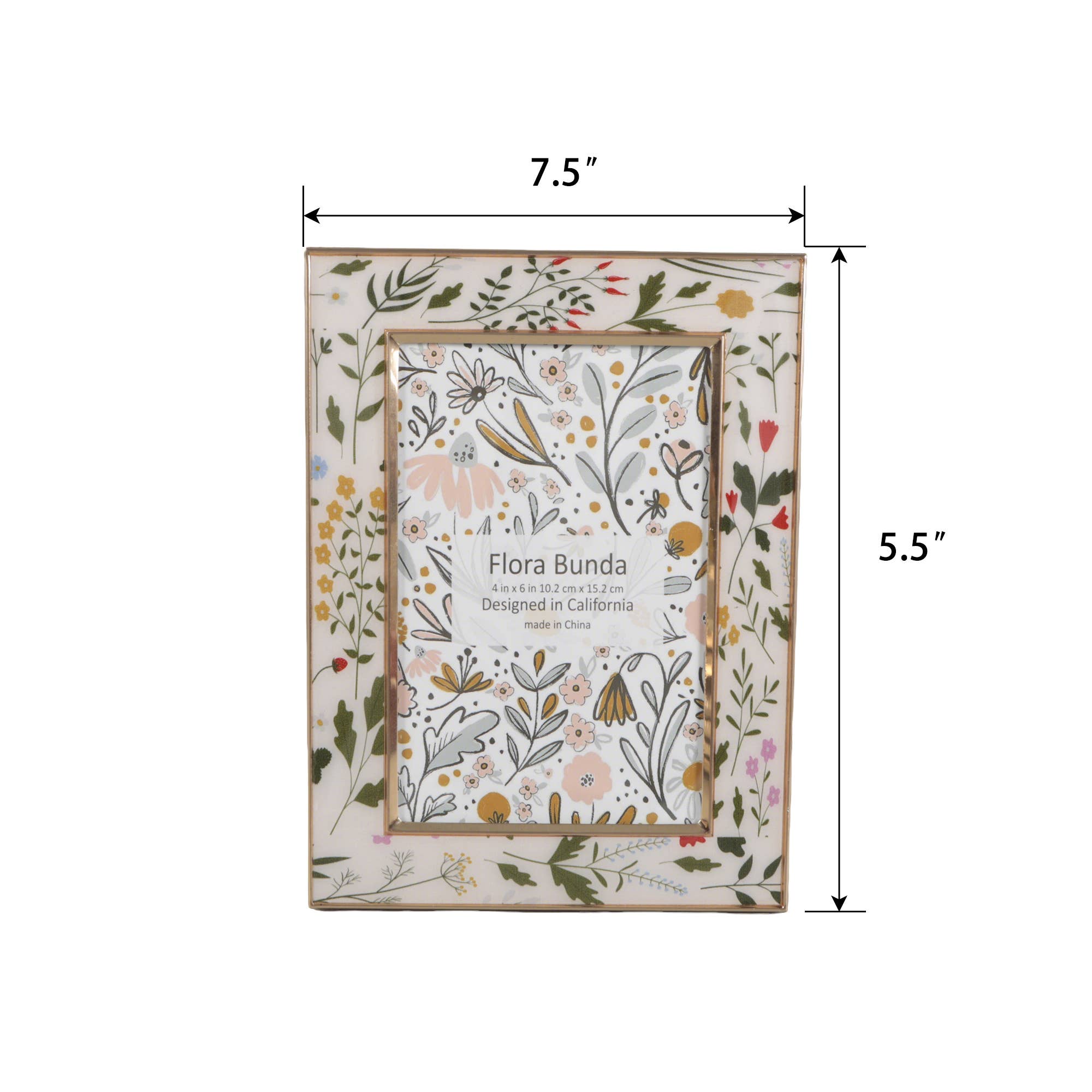 4x6 Wild Flowers Aluminum Frame