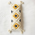 Amalfi Coast - Diamond Tufted Cotton Slub Rectangle Pillow