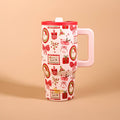 20 oz Lifestyle Flip Straw Tumbler-Mistletoe Magic