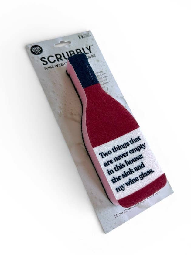 Scrubbly Wine Kitchen Sponge: Two Things