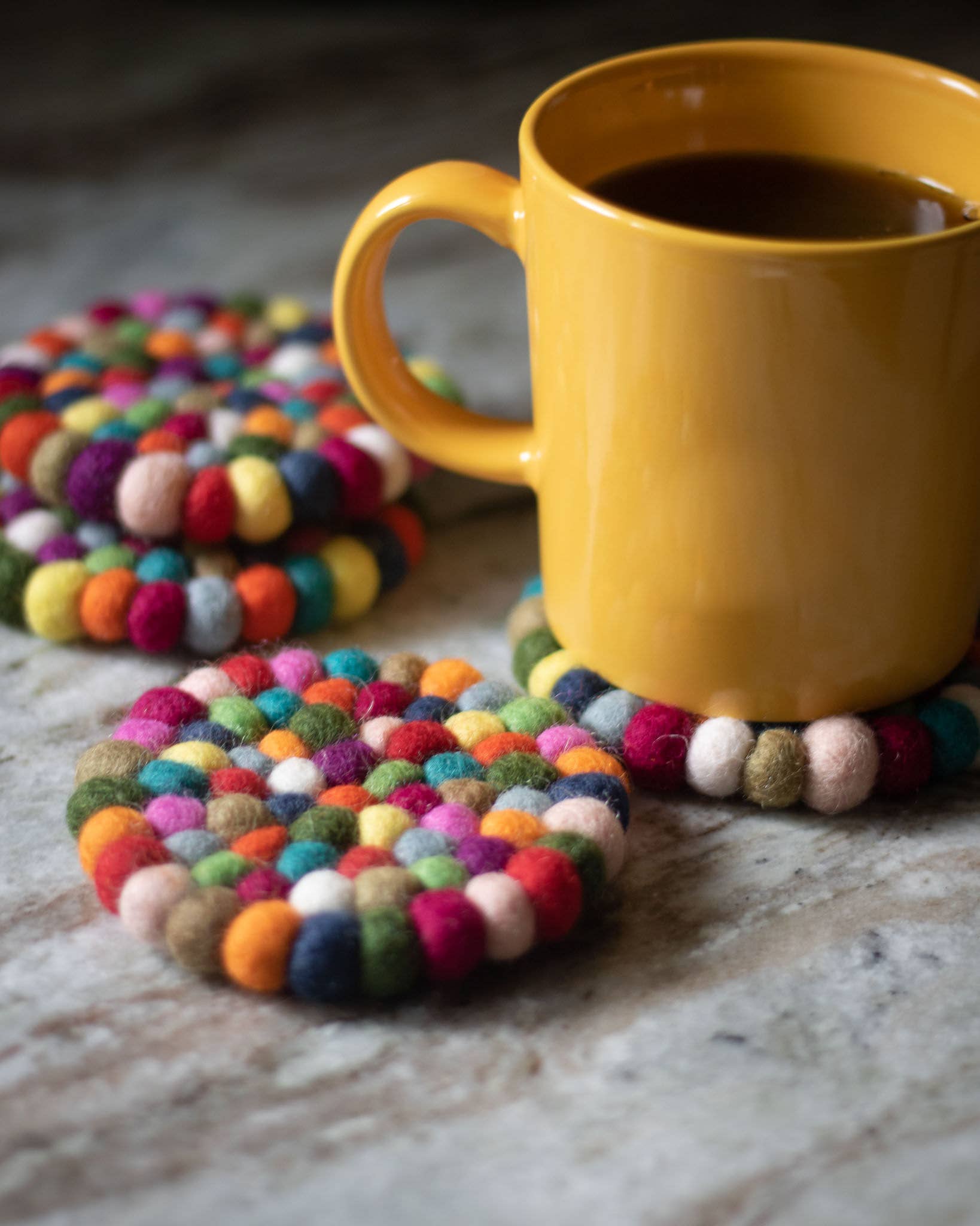 Boho Eco Coasters and Trivet