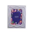 5 x 7 Lilac Curve Line Ceramic Frame