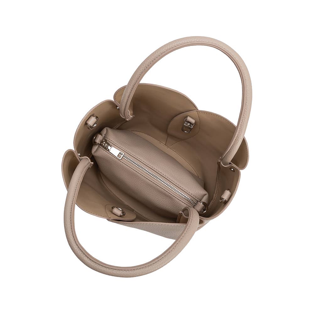 Tulip Mushroom Recycled Vegan Leather Top Handle