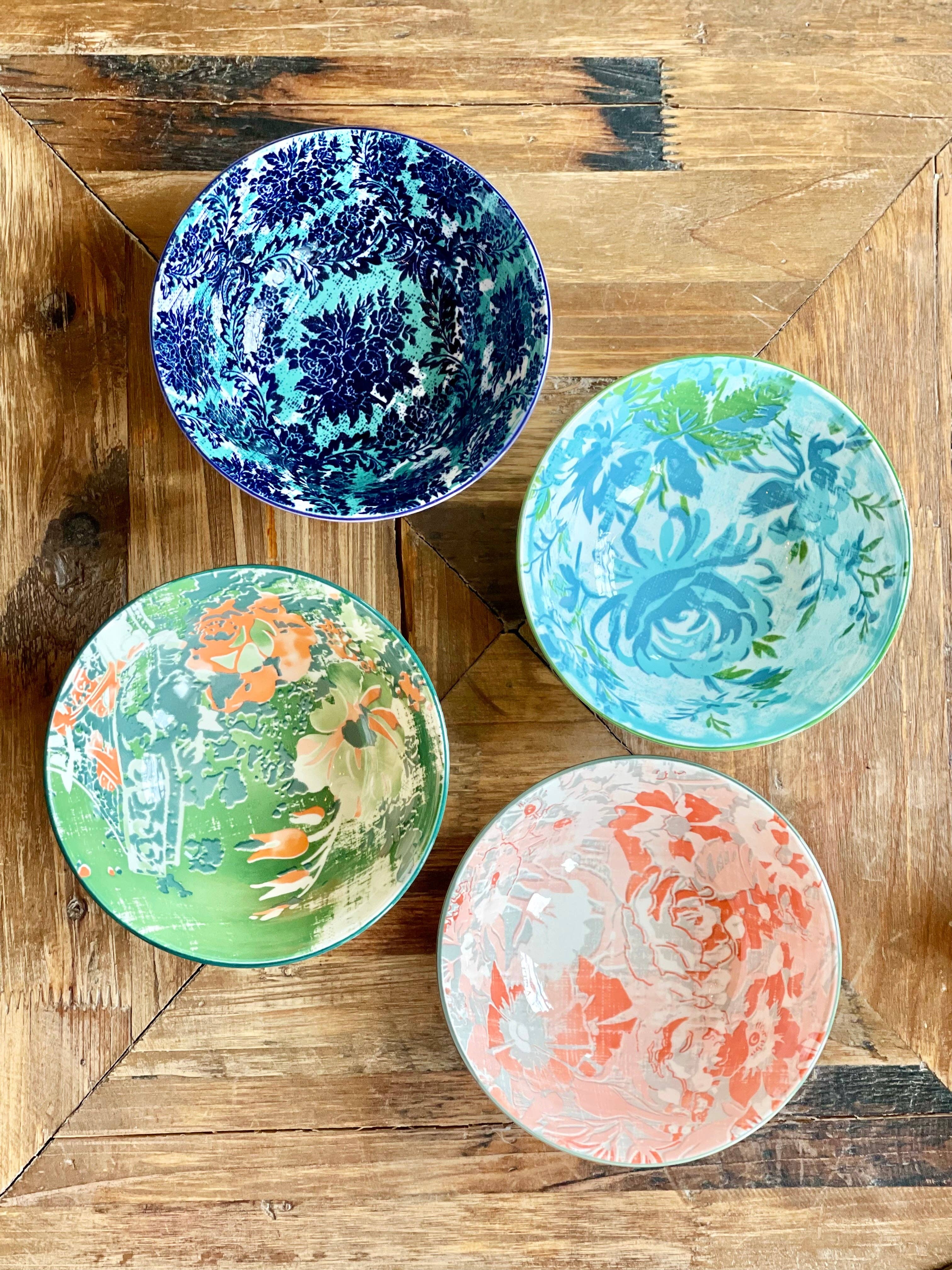Patina Vie European Cereal Bowls - 4 colors