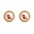 Ole Miss Pearl Studs