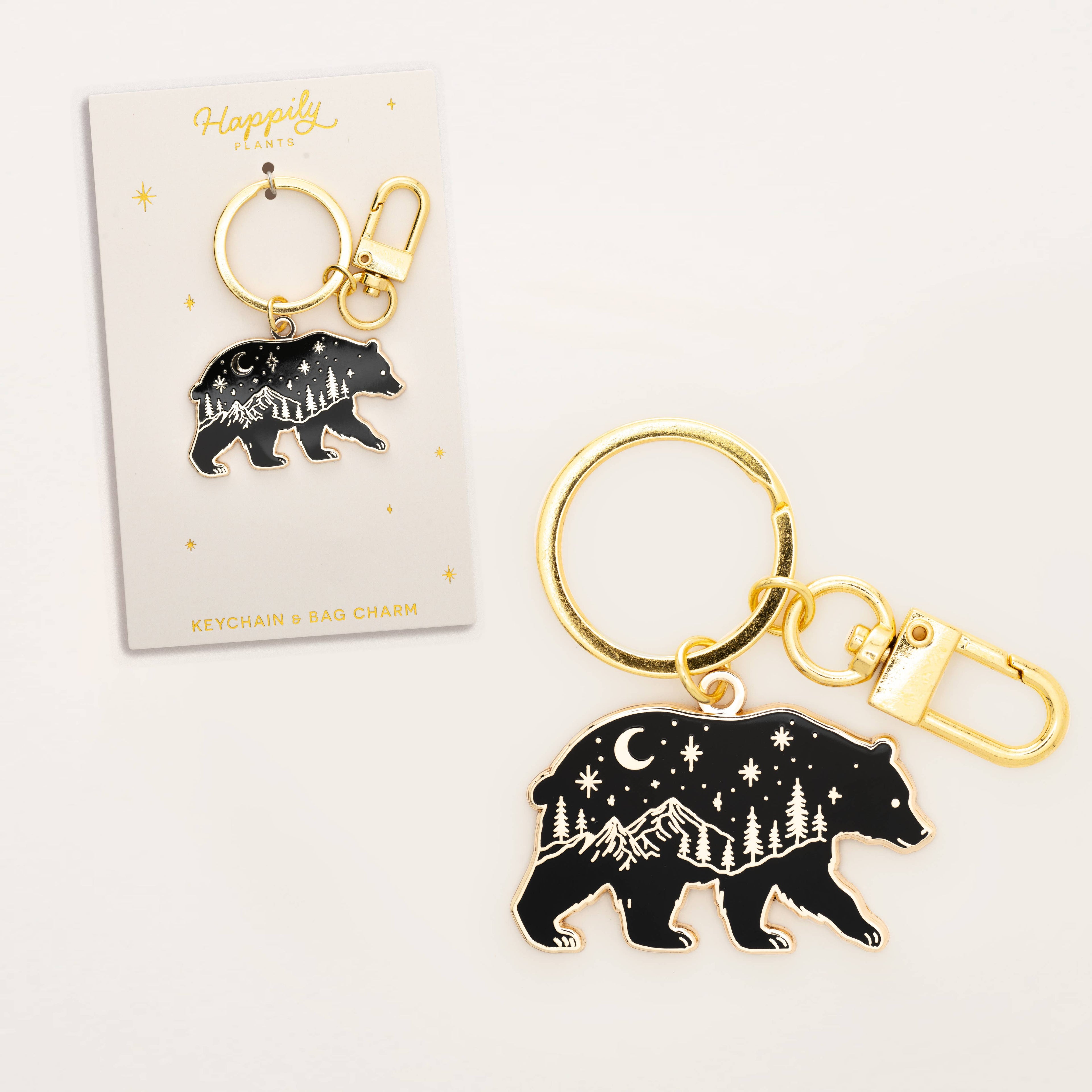 Twilight Bear Keychain & Bag Charm, Wildlife Gifts