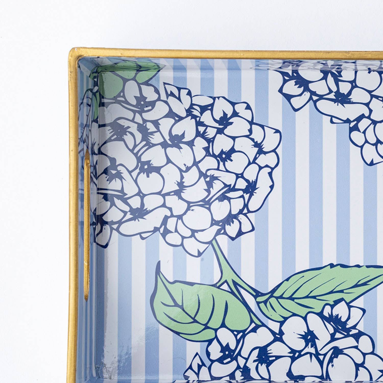 Hydrangea Stem Print Decorative Resin Vanity Tray