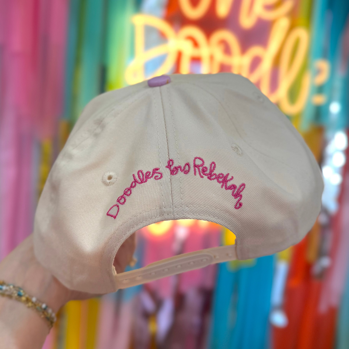 Better Not Pout Embroidered Hat With Decorative Bill