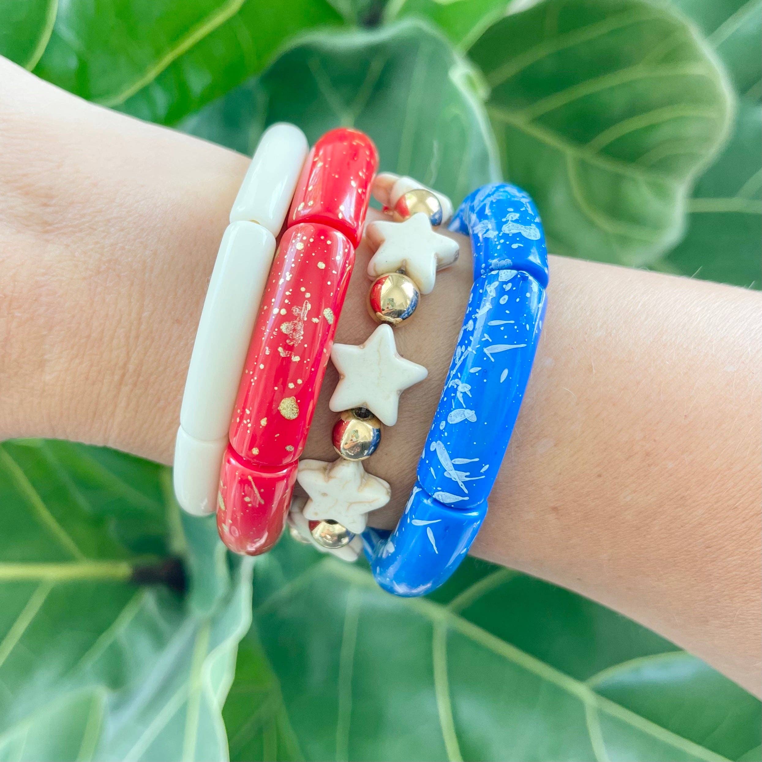 Howlite Star Bracelet - Ivory