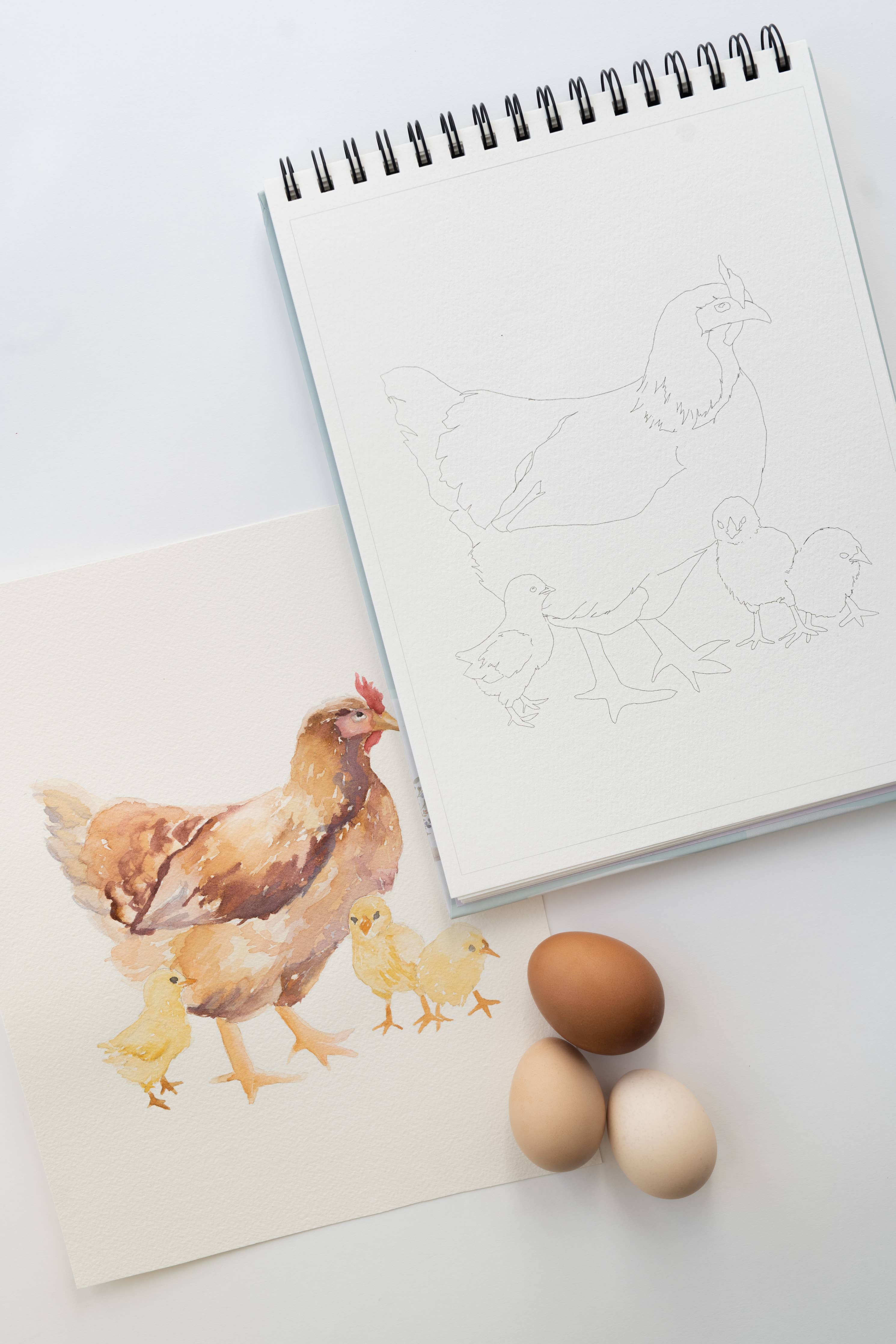 Country Life Watercoloring Book