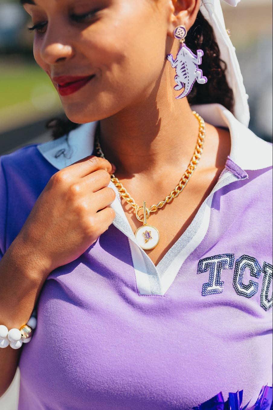 TCU Logo Necklace