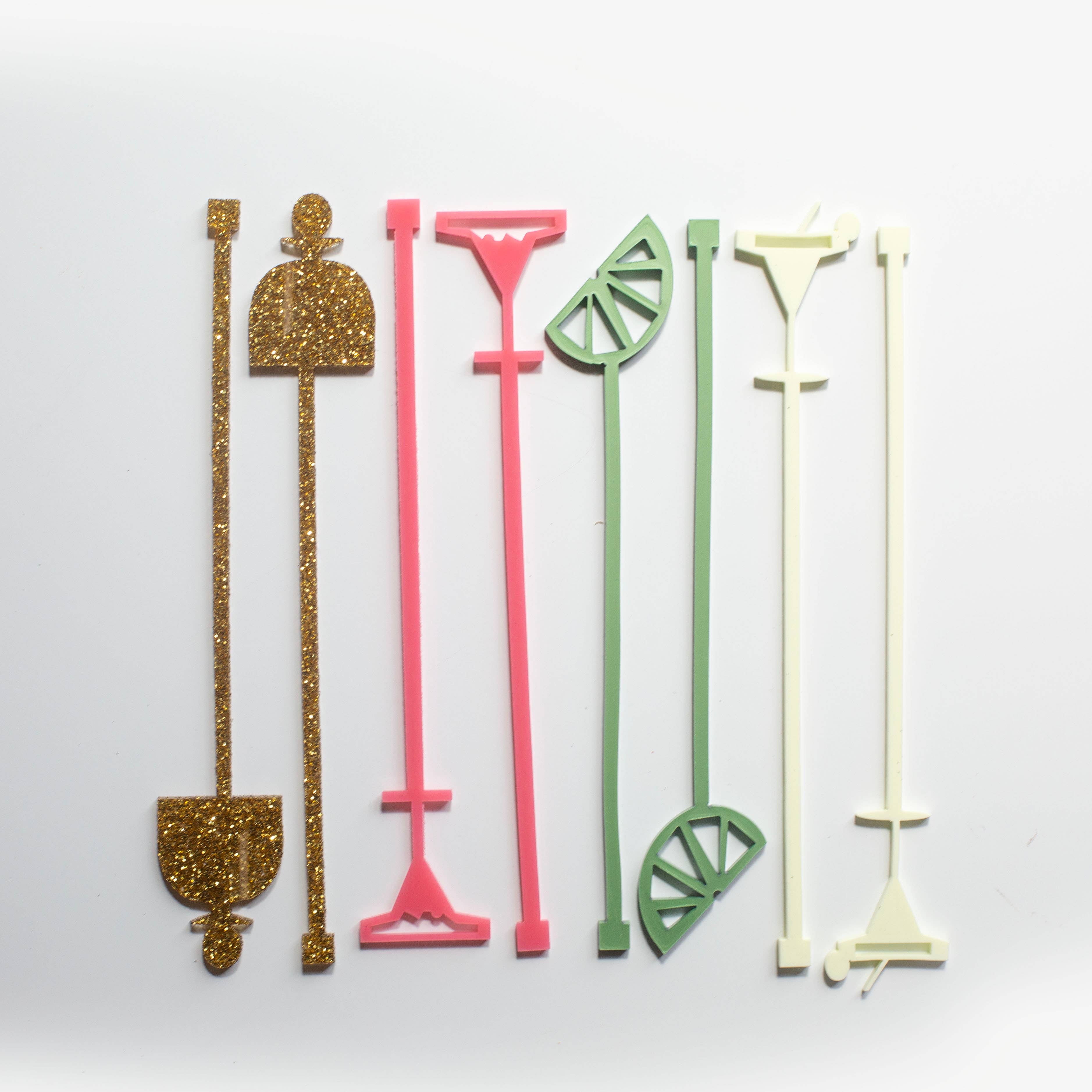 Tequila Margarita Acrylic Beverage Mixing Swizzle Stix