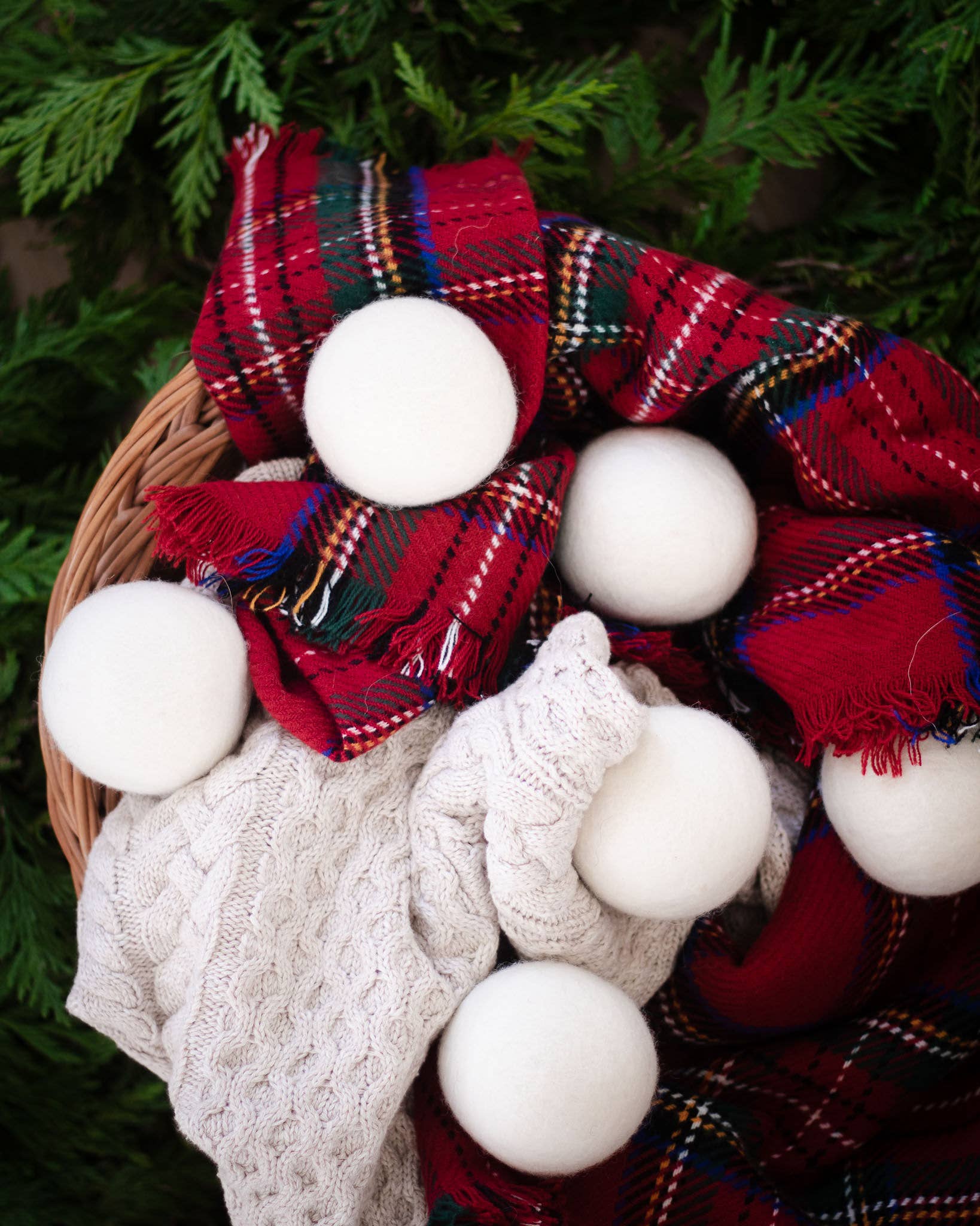 White Trio Eco Wool Dryer Balls