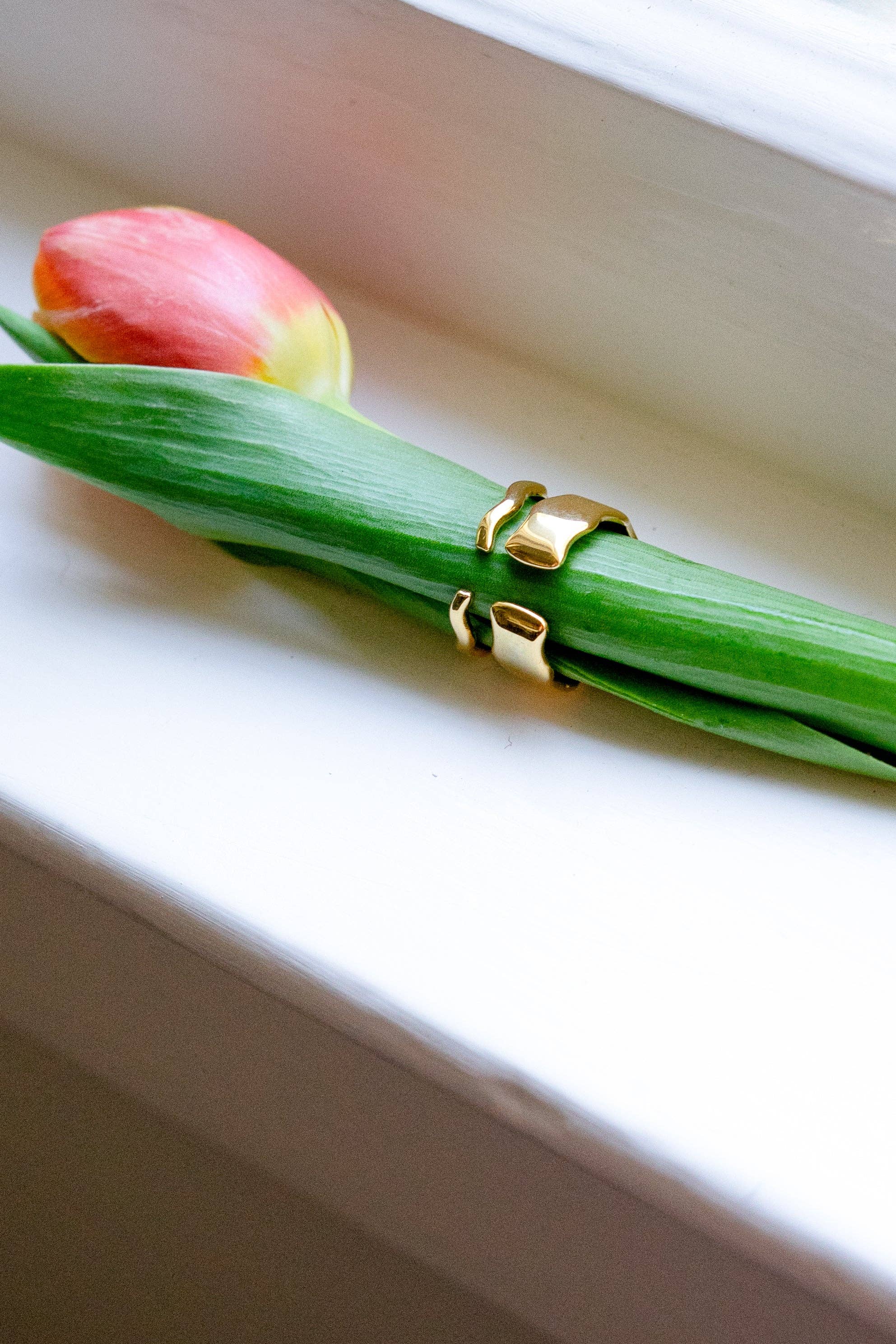 Vibes Stacking Rings - 18K Gold Plated