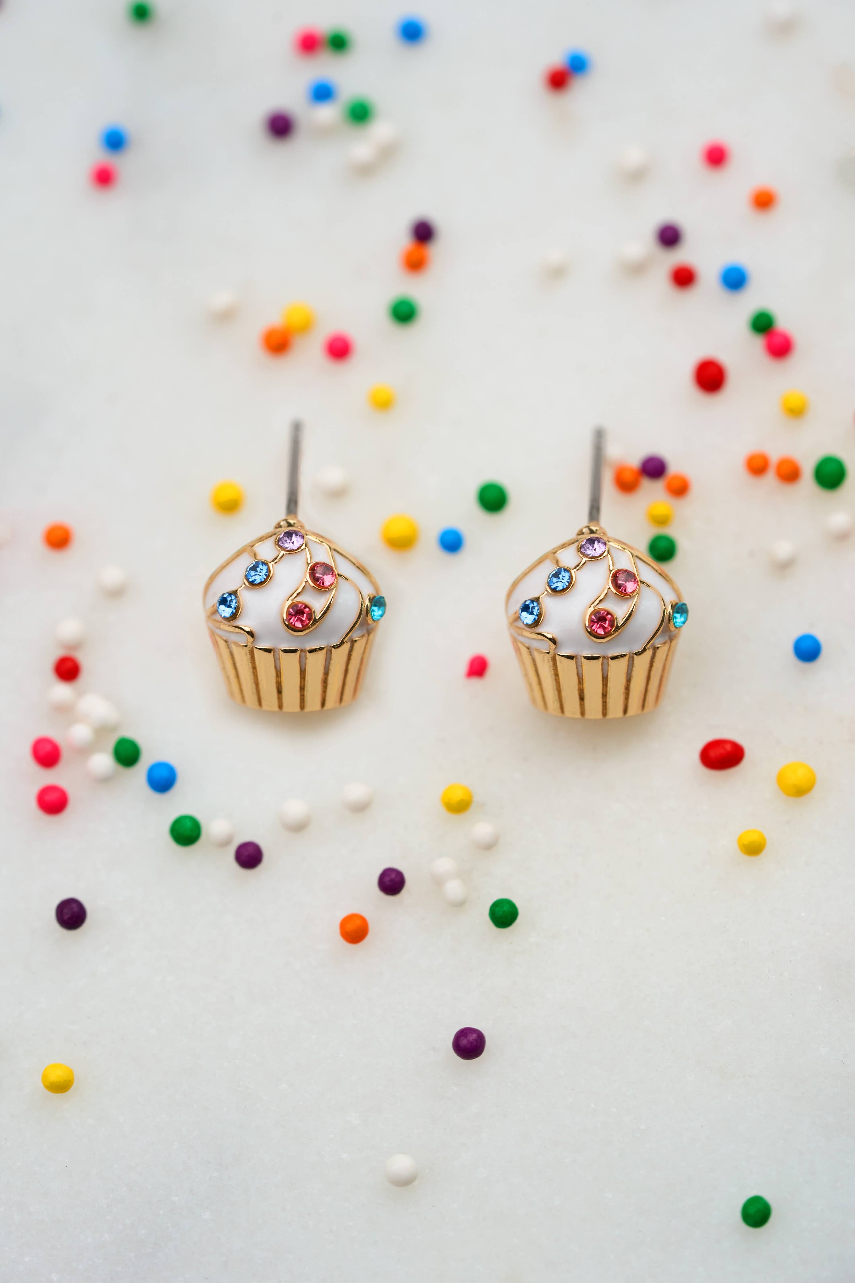 Treat Yourself Studs - 18K Gold Plated