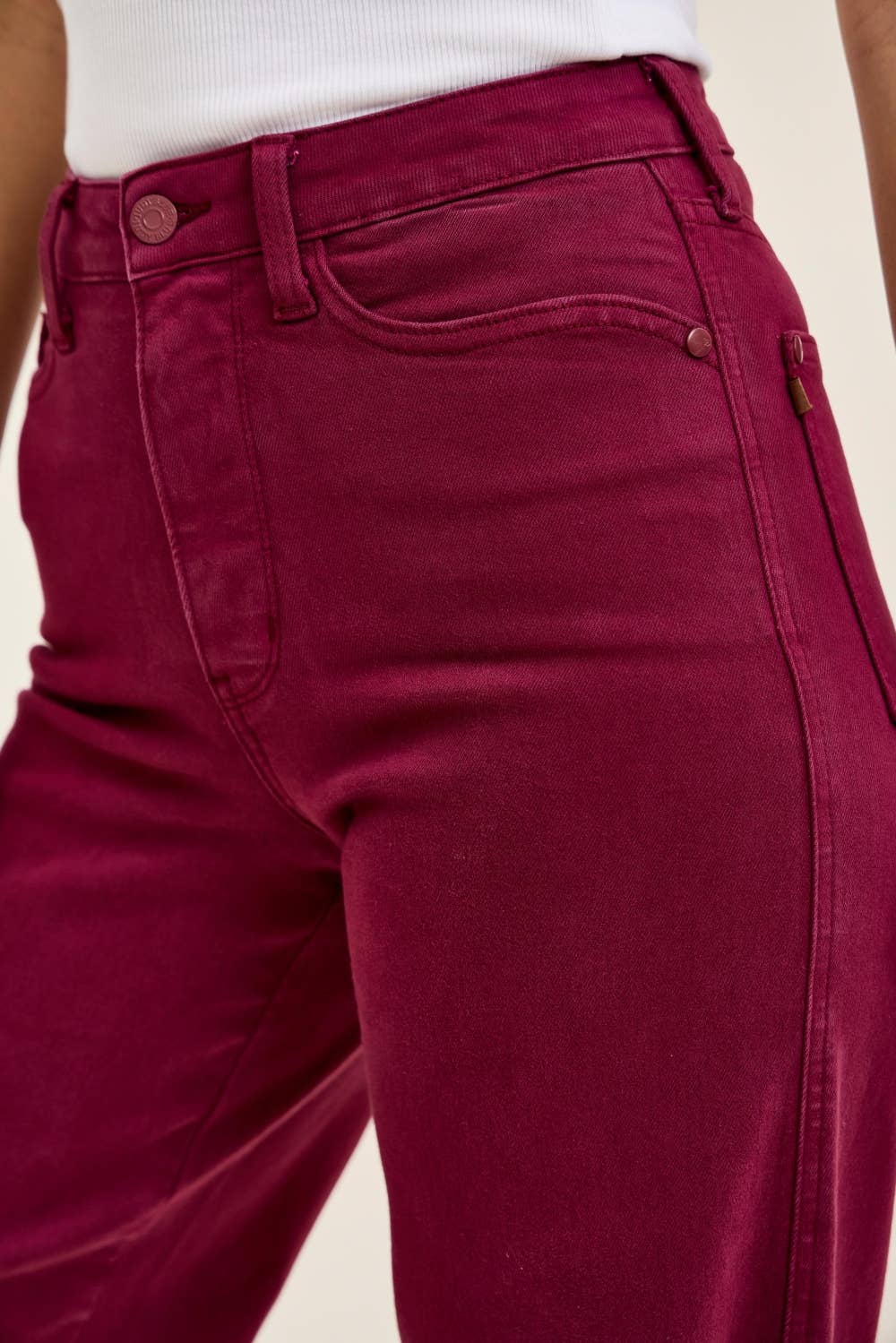 HW Tummy Control LUX Retro Wide w/ Wave Pkts - Boysenberry