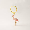 Pink Flamingo Keychain charm, Coastal & Beach Gifts