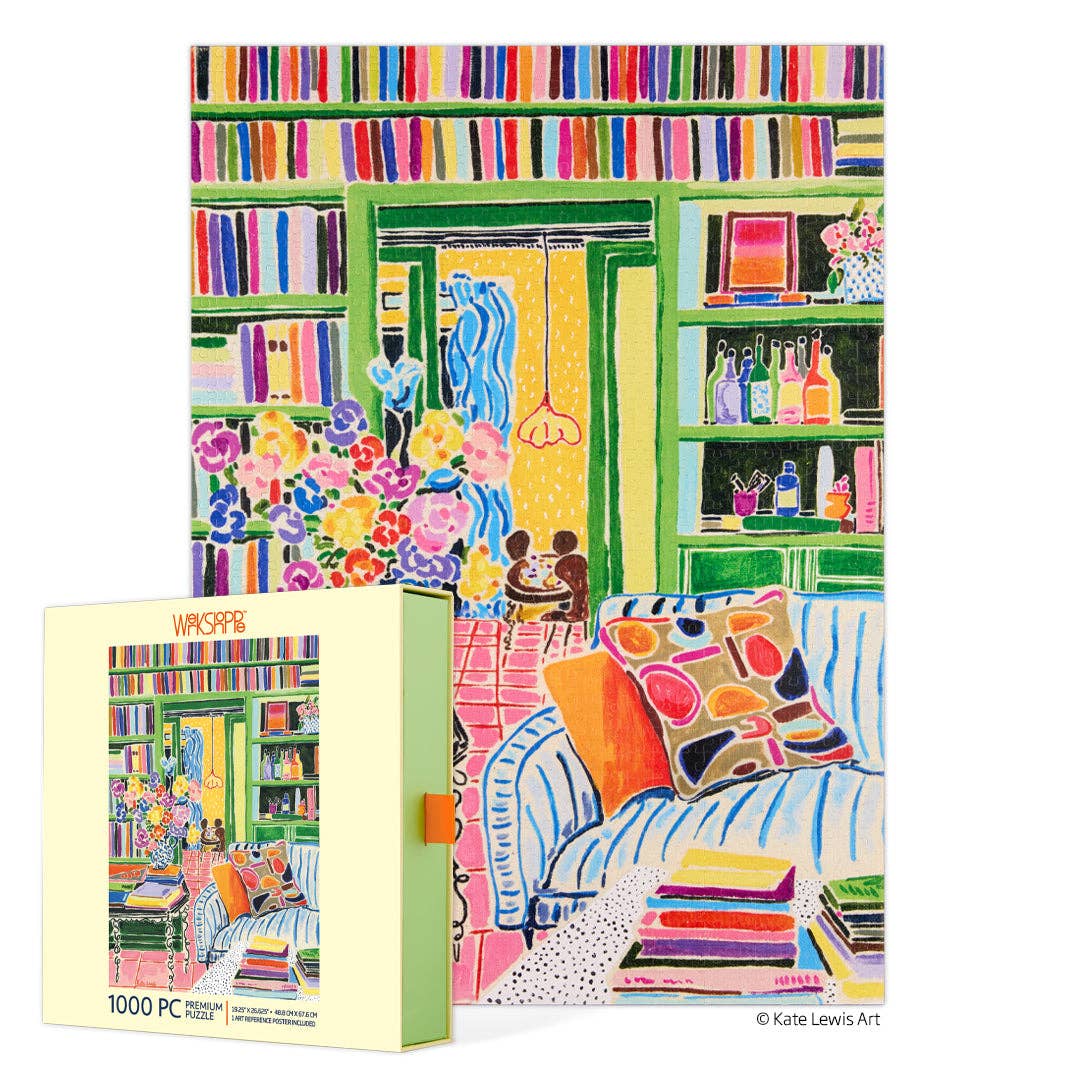 Books & Bouquets 1000 Piece Puzzle, Gift for Her