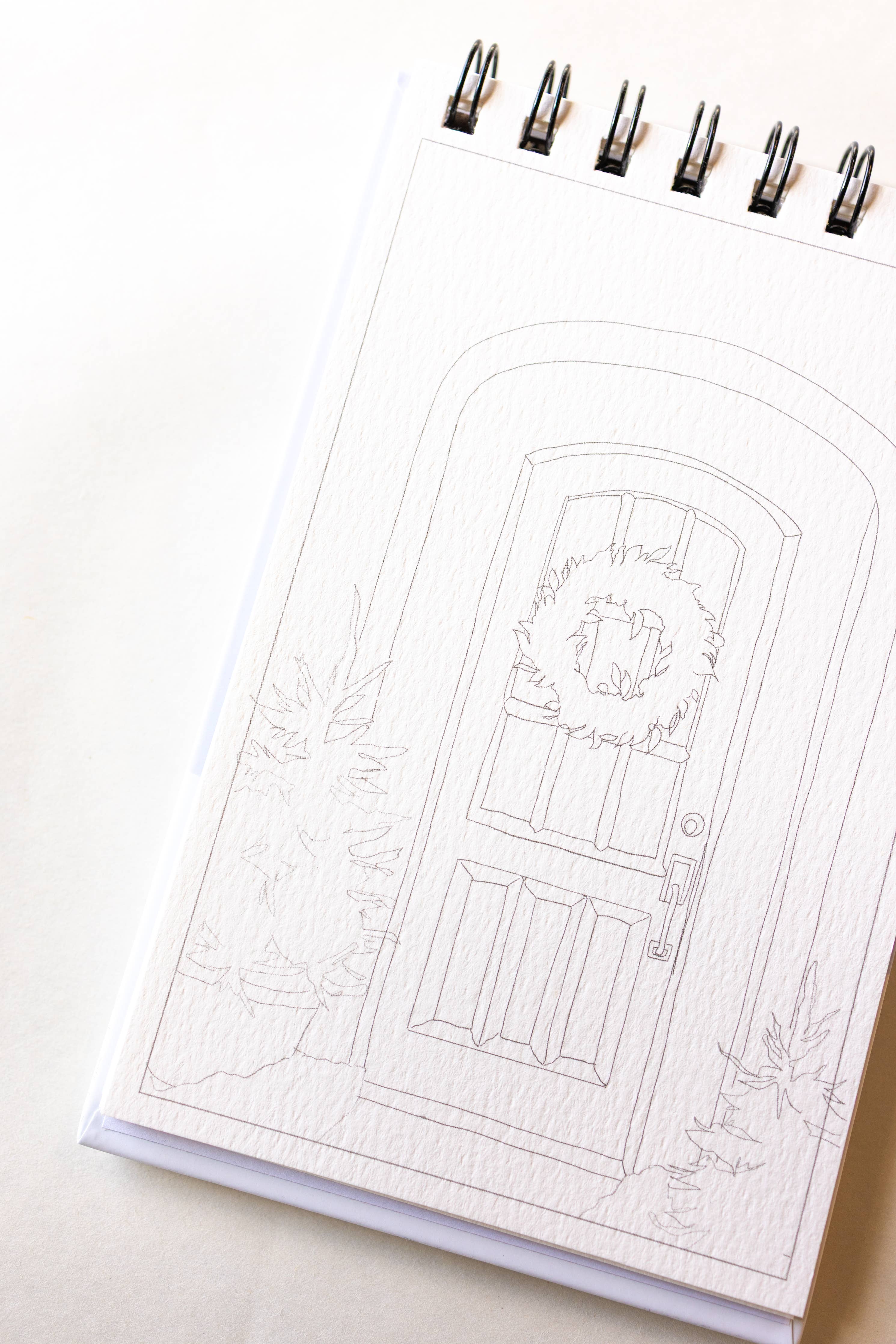 A little bit of winter - mini watercoloring book