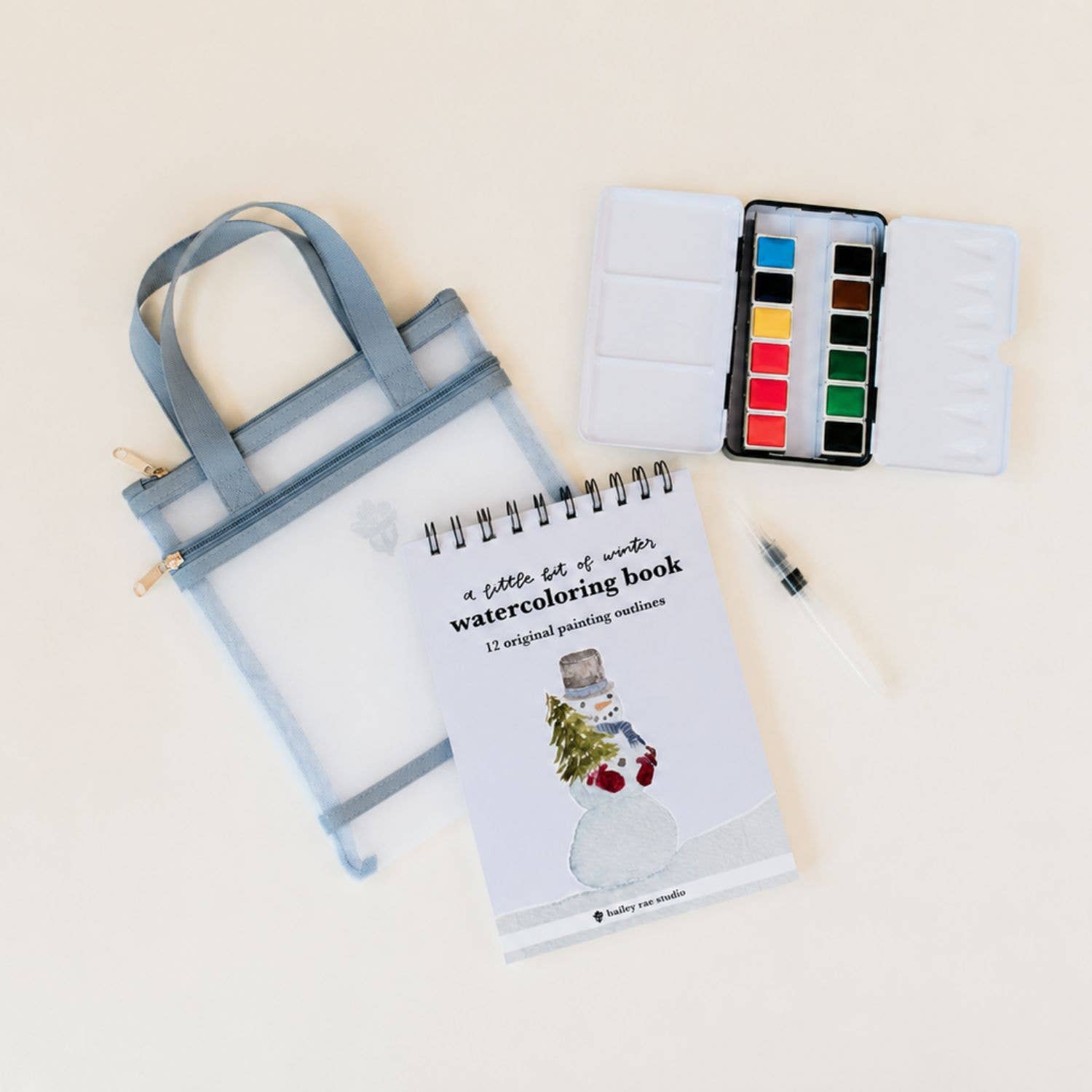 A little bit of winter - mini watercoloring book