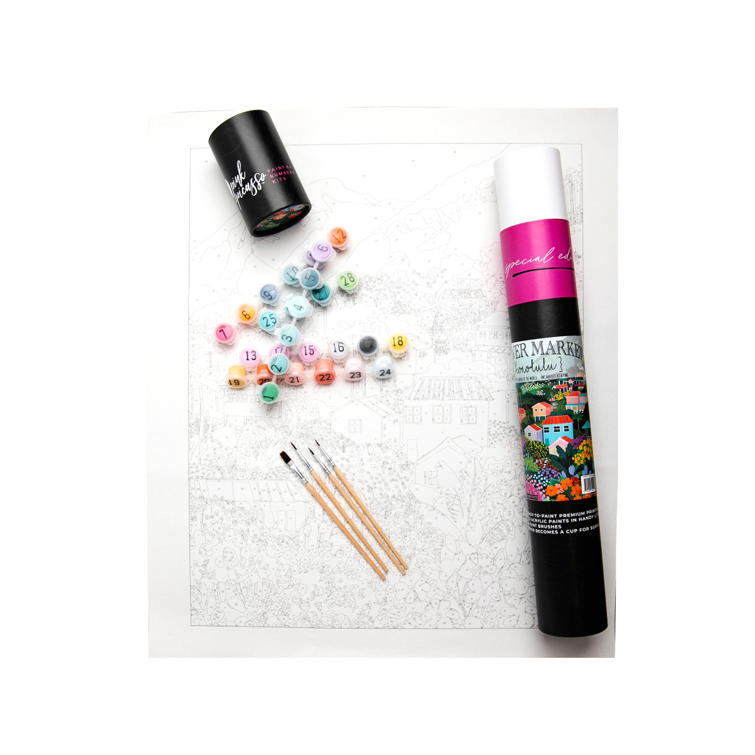 Flower Market: Honolulu Paint by Number