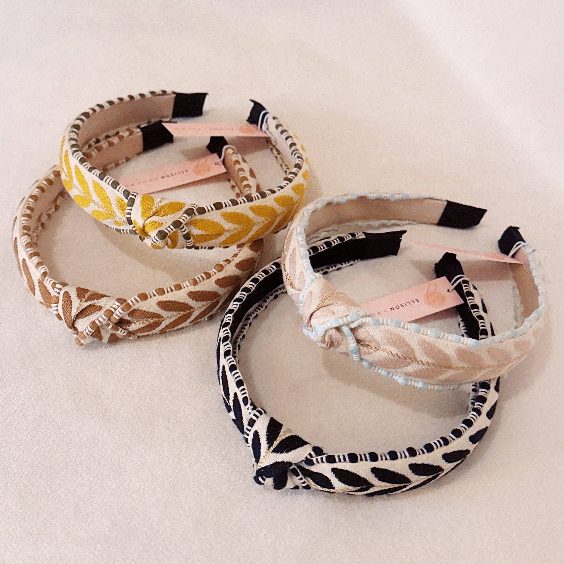 Southern French Slim Headband - Black, Brown, Yellow, or Pink