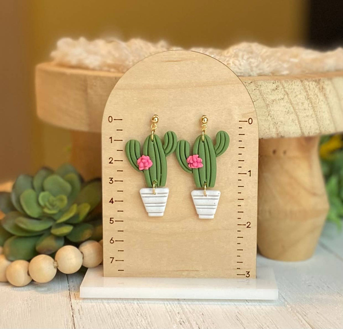 Cactus Plant Earrings