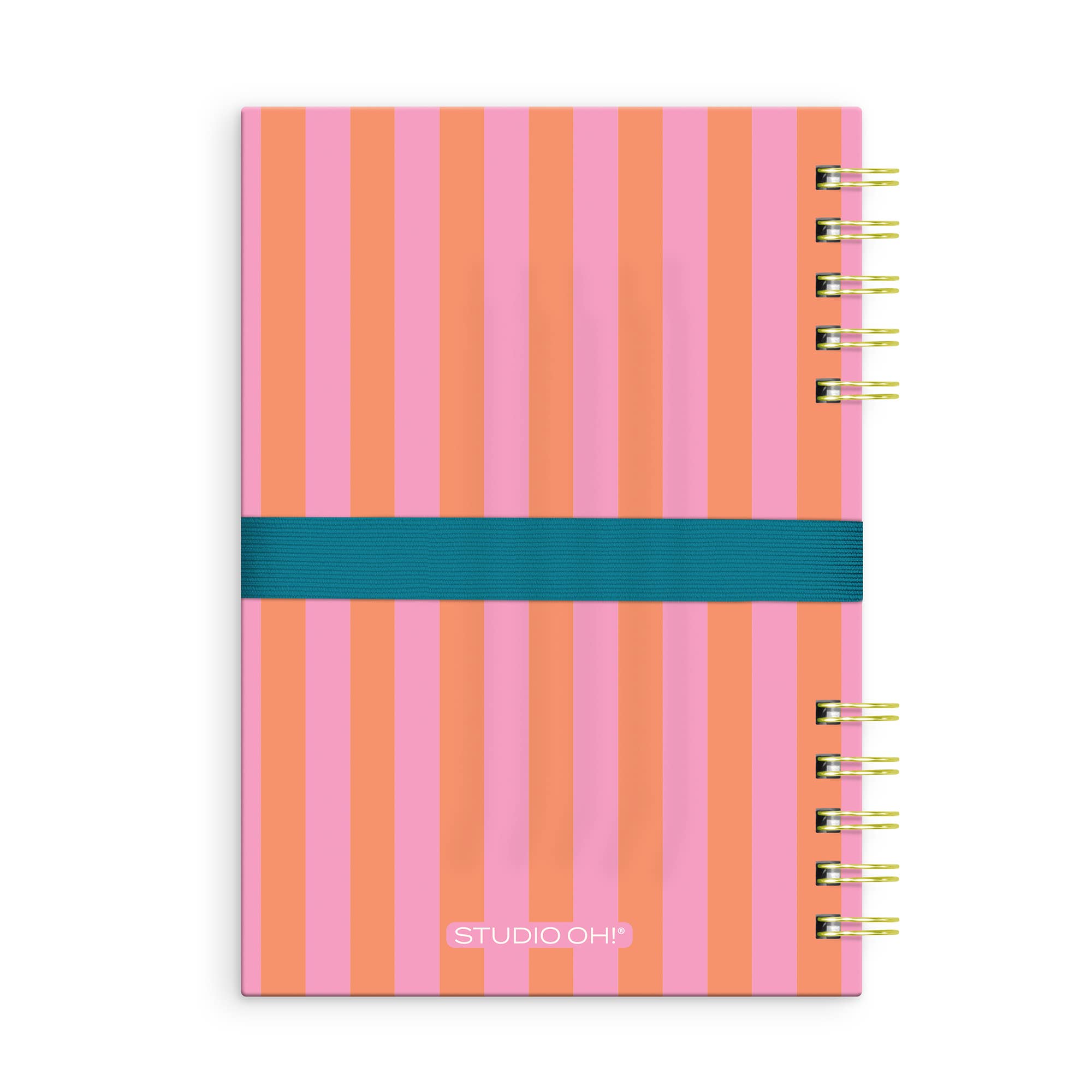 Cabana Stripes Harper Split-Spiral Notebook & Pen Set