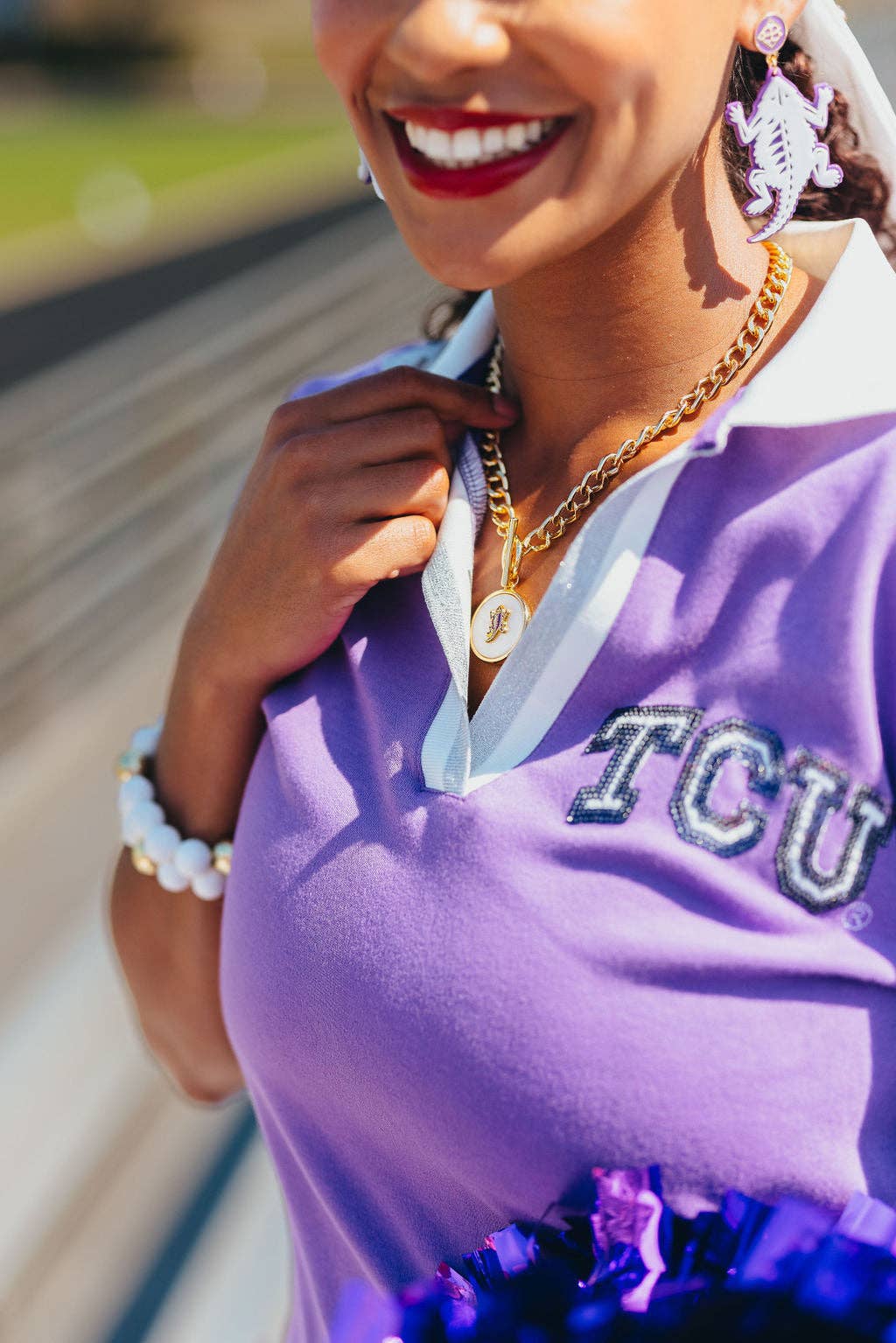 TCU Logo Necklace