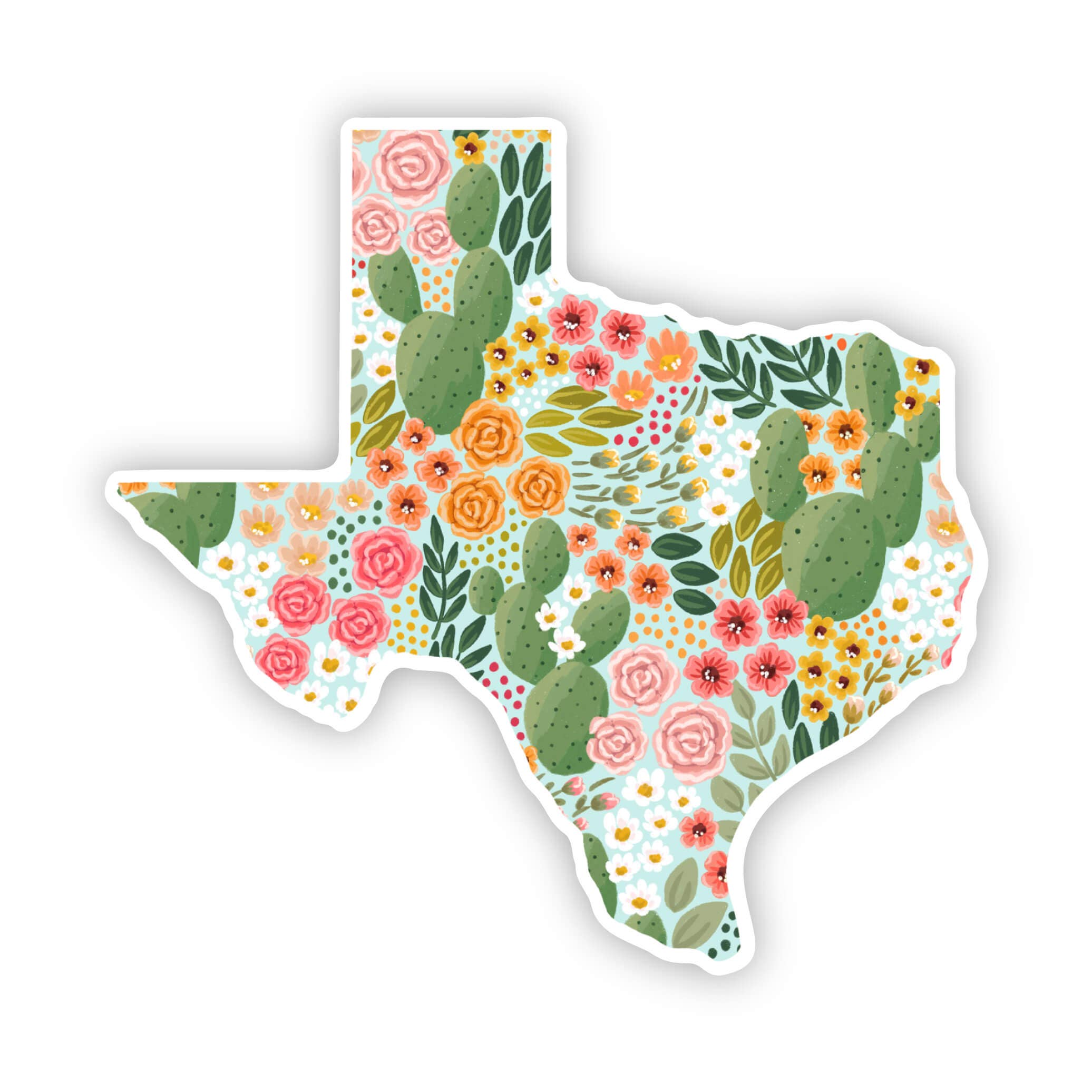 Texas State Floral Sticker 3x3in.