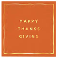 Ceramic Napkin Tray + Napkins - Happy Thanksgiving