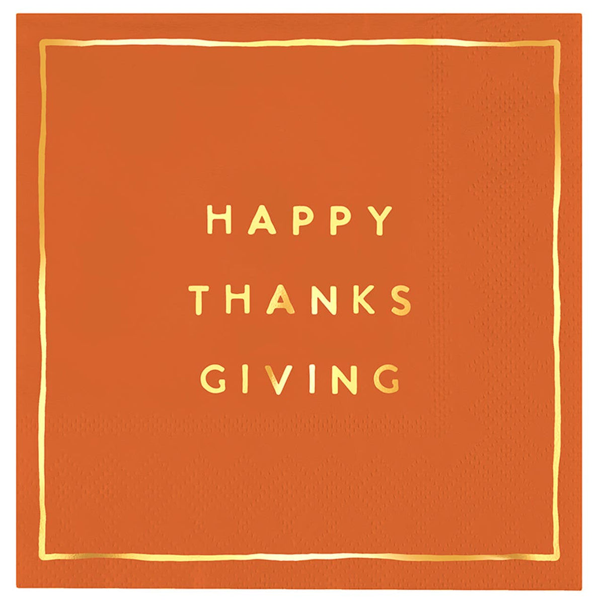 Ceramic Napkin Tray + Napkins - Happy Thanksgiving