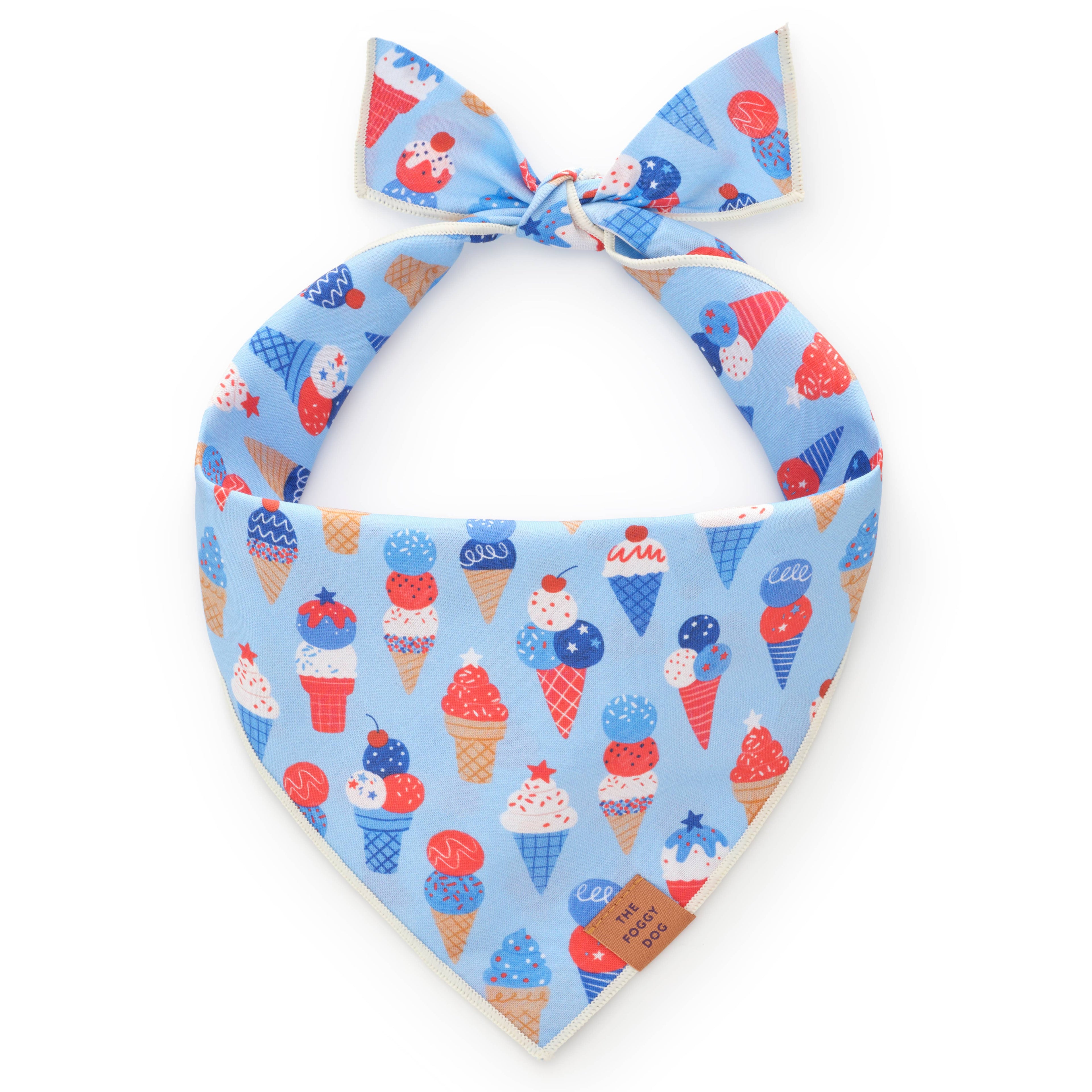 Star-Spangled Scoops Dog Bandana