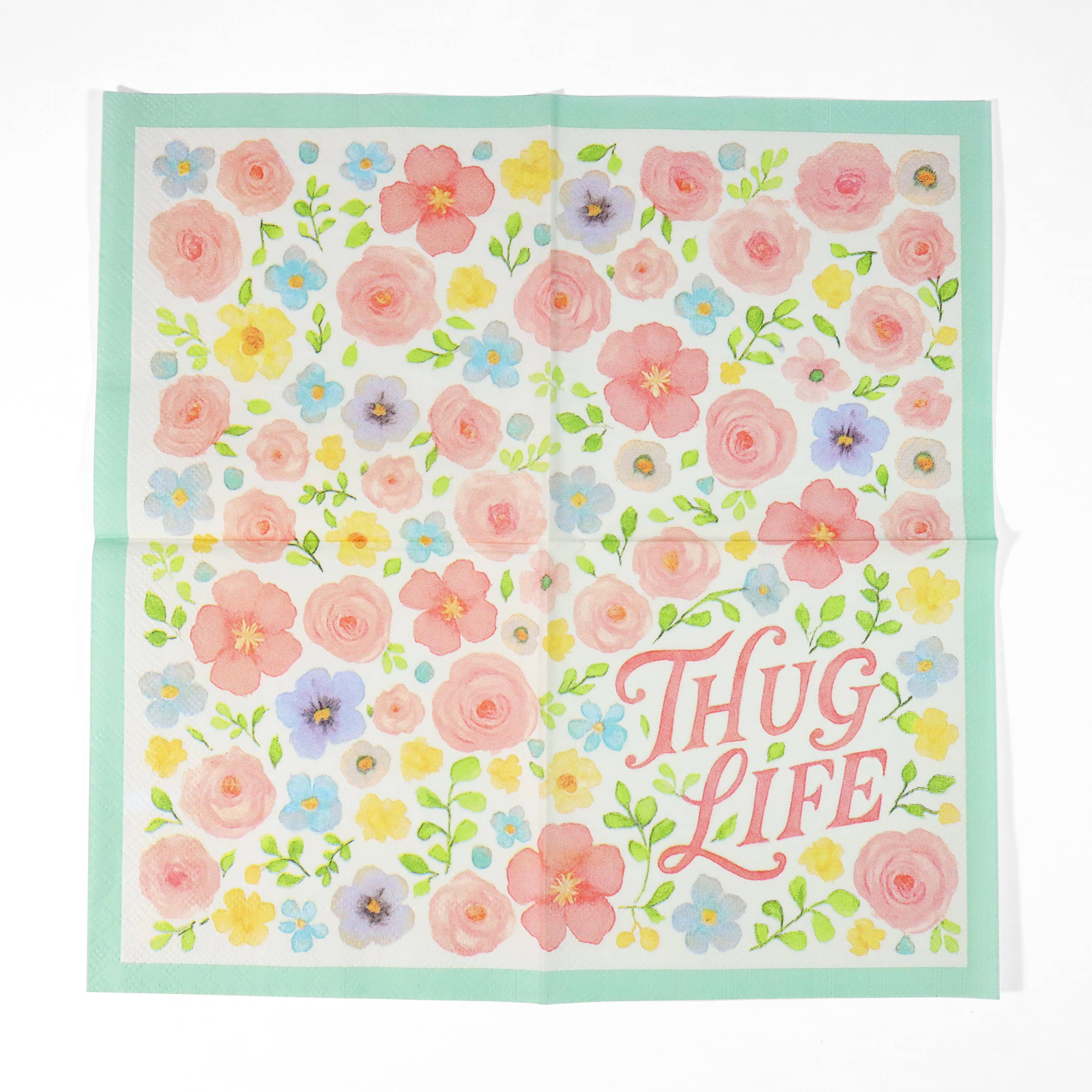 Thug Life - Funny Granny Cocktail Napkins