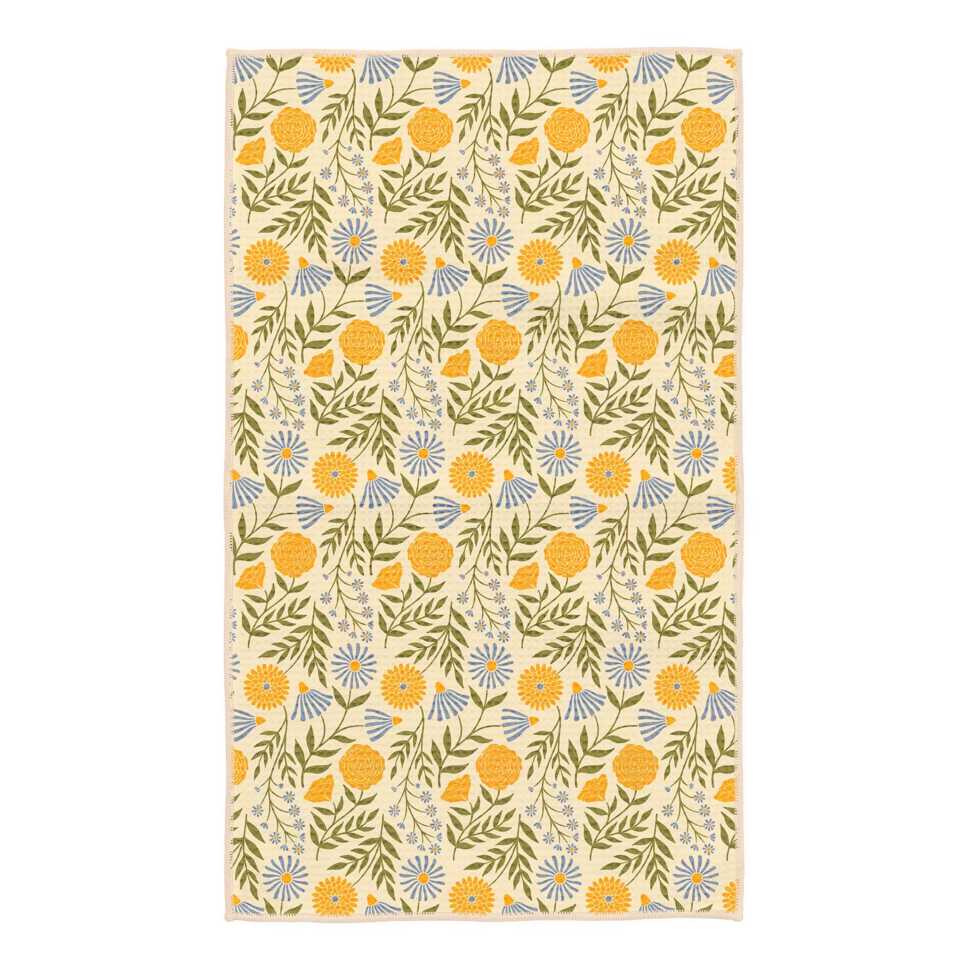 Kitchen Tea Towel Quick Dry | Wavy Flowers