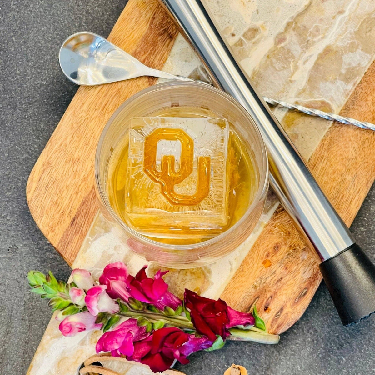 University of Oklahoma Custom Cocktail Ice Tray - Bundle