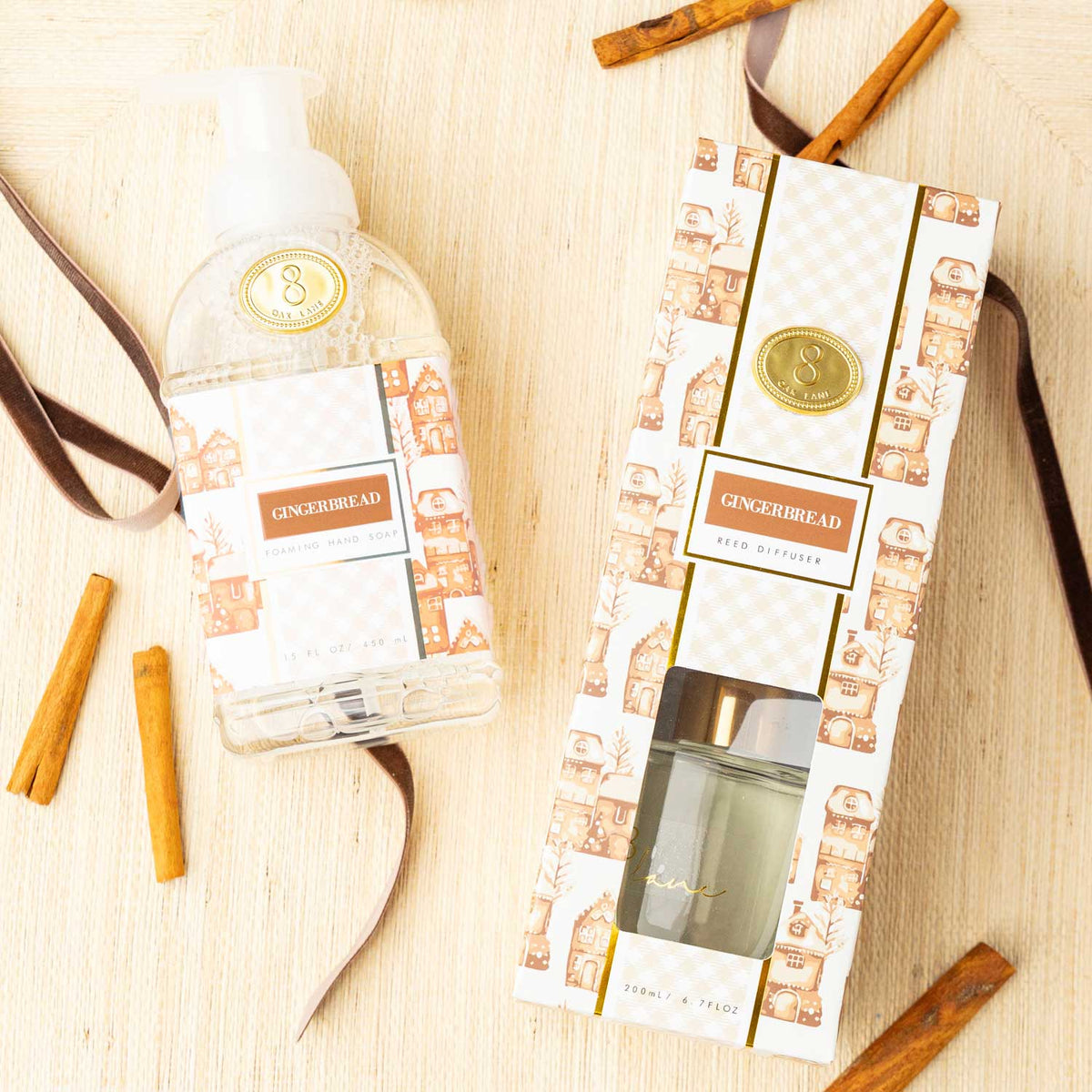 Gingerbread Reed Diffuser, 6.7oz Home Fragrance