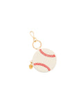 Baseball Zip Pouch Bag Charm/Key Ring